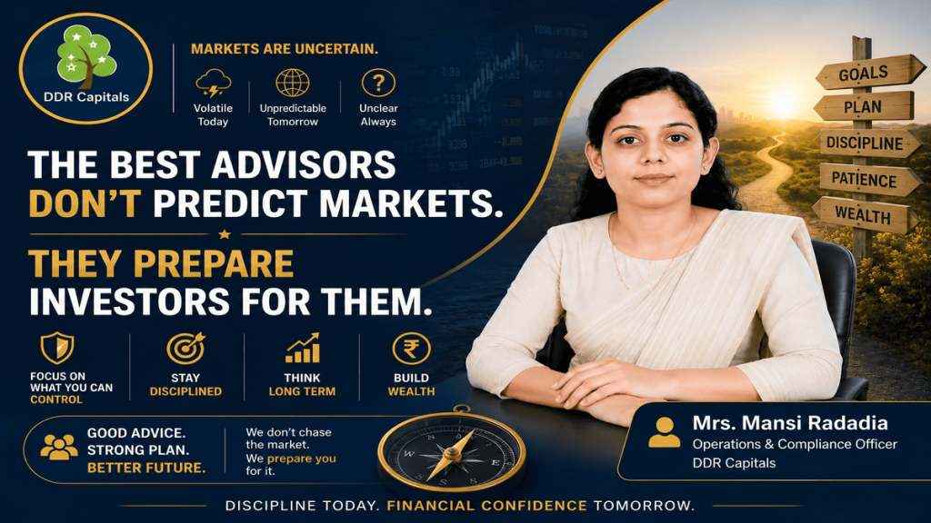 Good financial advisors prepare investors emotionally and financially for market volatility rather than trying to predict market movements.