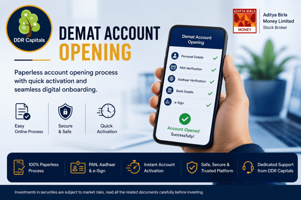 Demat Account Opening Services - DDR Capitals