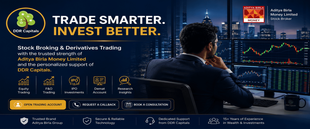 Stock Broking & F&O Trading Services in Vadodara | DDR Capitals