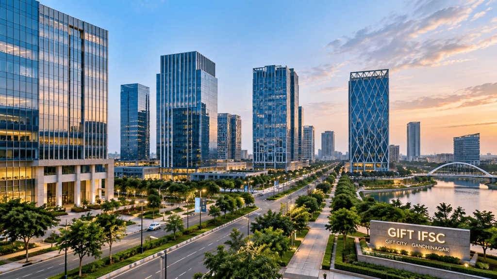 GIFT IFSC banking and financial services district in Gandhinagar Gujarat
