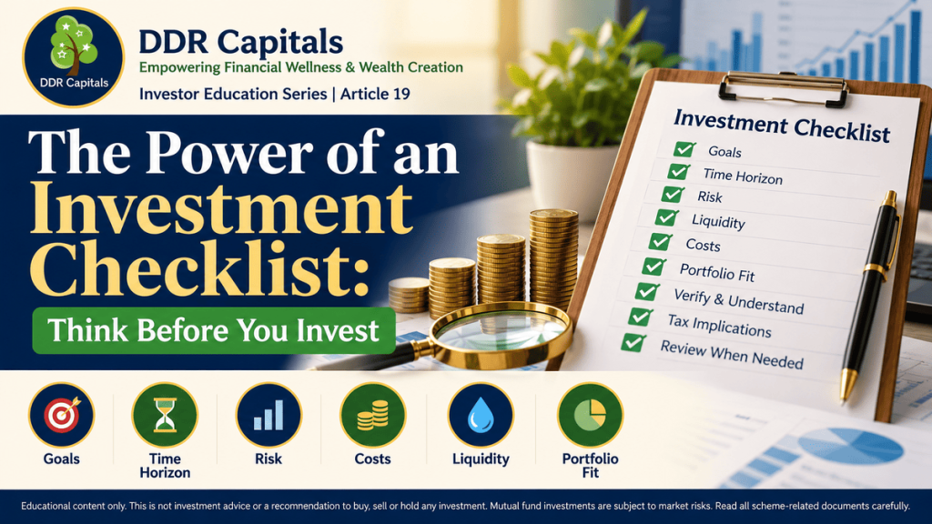 The Power of an Investment Checklist: Think Before You Invest